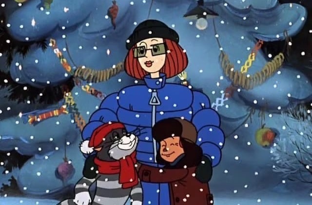 Кадр из мультфильма «Зима в Простоквашино»